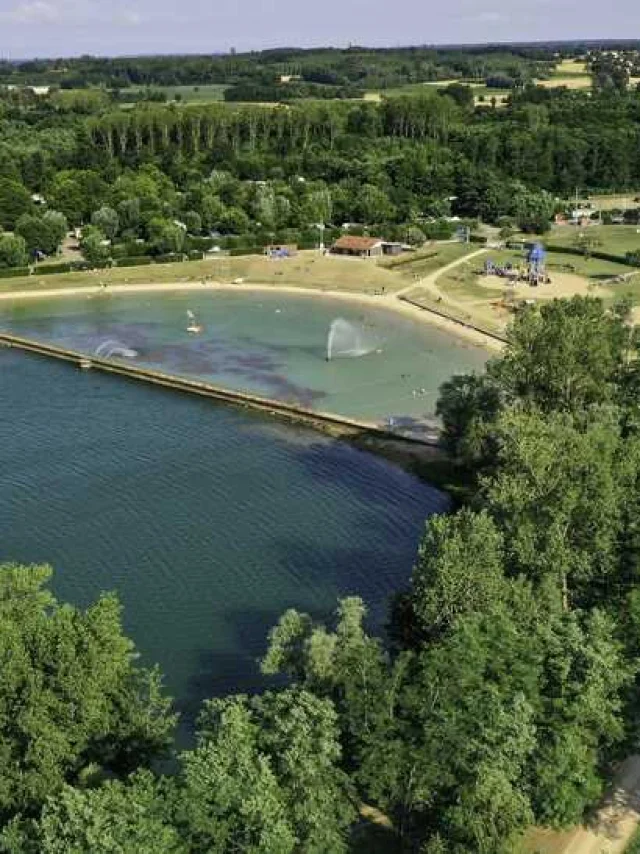 La base de loisirs de Cormoranche-sur-Saône