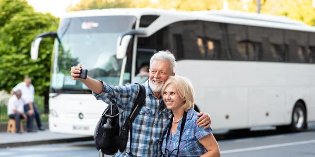 Participants in a group excursion in Ain