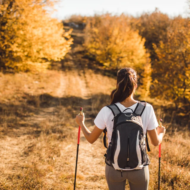 Wandern im Herbst in Ain