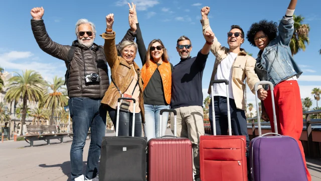Groupe de touristes