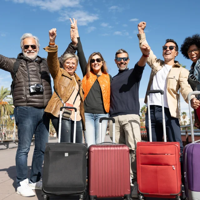 Groupe de touristes