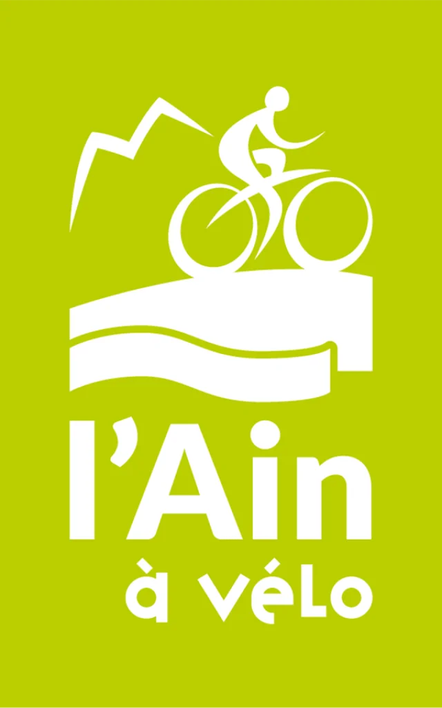 Logo l'Ain à vélo, le réseau d'itinéraires à vélo