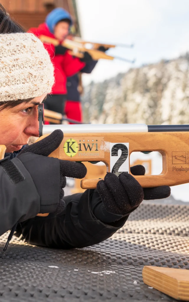 Biathlon sur le plateau d'Hauteville