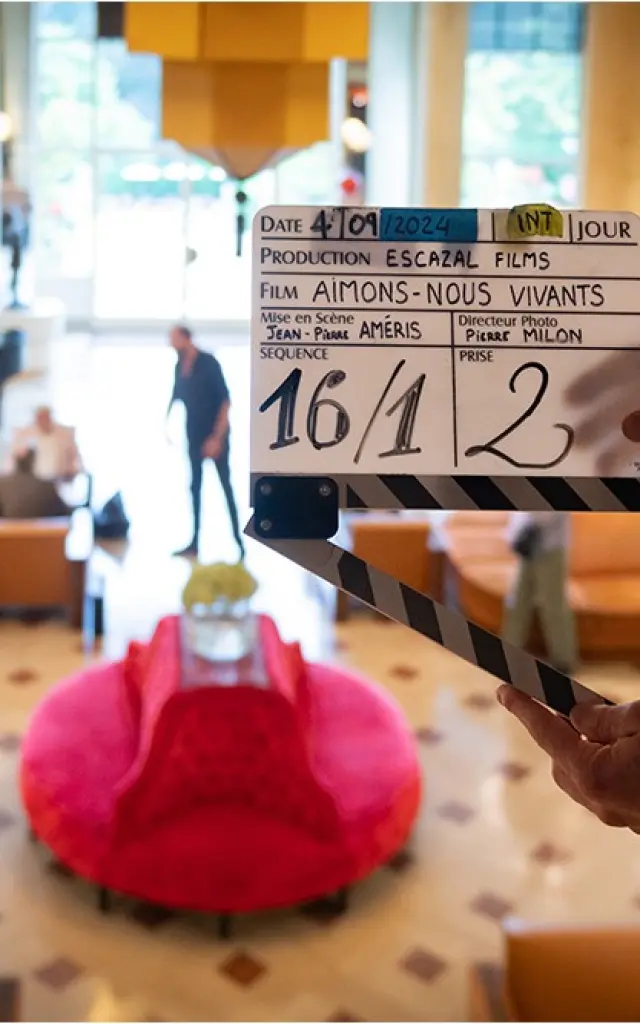 Tournage de film à Divonne-les-Bains, dans l'Ain