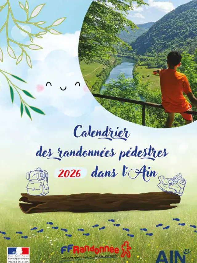 Première de couverture du Calendrier Rando 2026