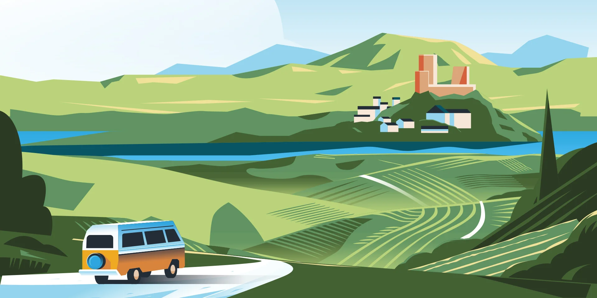 Fond Route Des Vins Loire