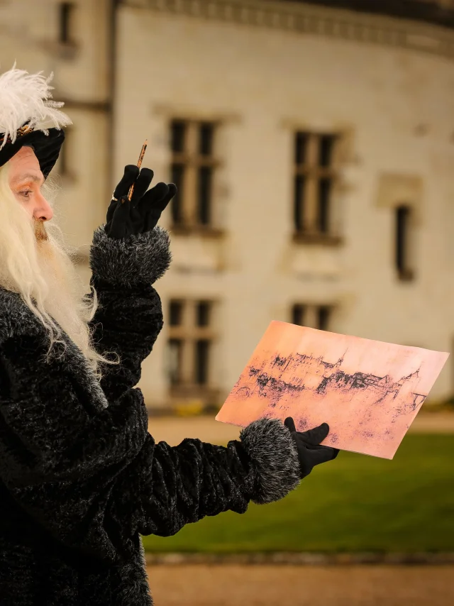 Léonard de Vinci au château royal d'Amboise.