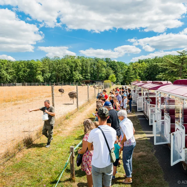 Le safari train de la réserve de Beaumarchais.