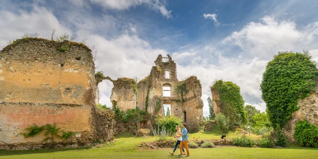 Les ruines romantiques du château de Vaujours