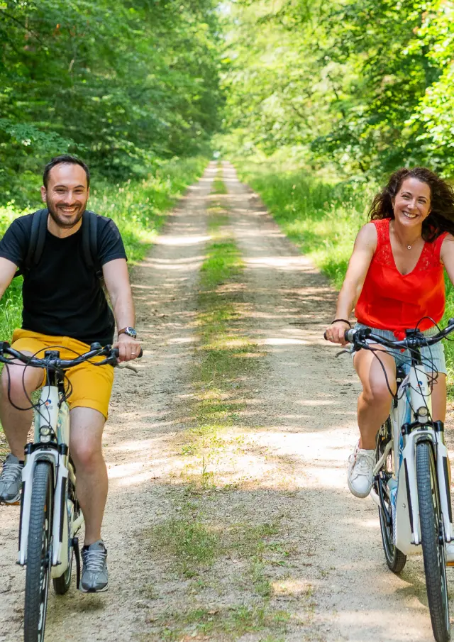 En bicicleta por el bosque de Chinon