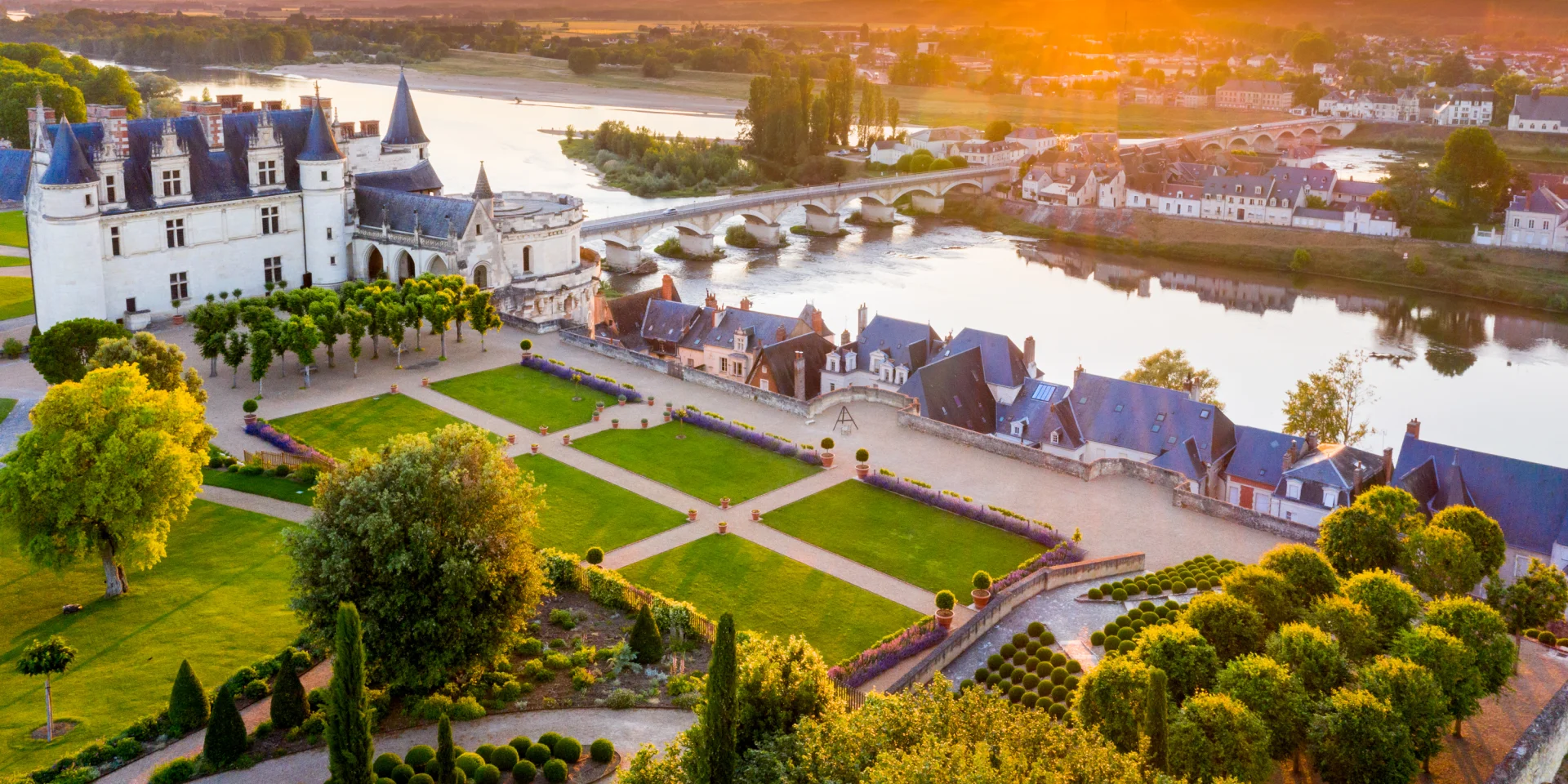 Die Gärten des königlichen Schlosses von Amboise