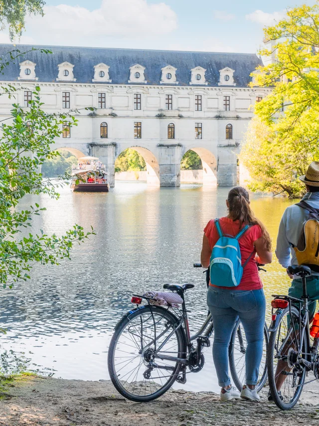 Cher op de fiets naar kasteel Chenonceau