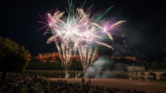 Feux d'artifices à Chinon