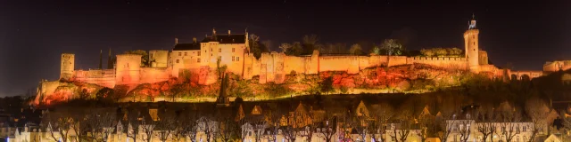 Forteresse Royale de Chinon de nuit