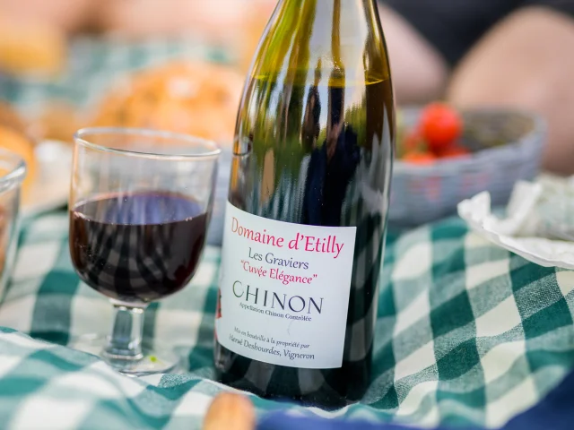 Vin rouge AOC Chinon Domaine d'Etilly