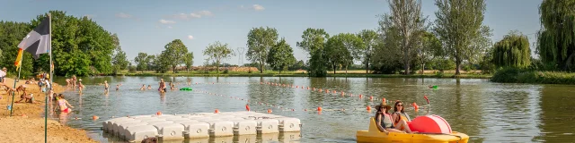 baignade au camping municipal de Bourgueil