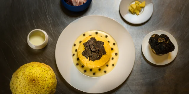 Chef Nicolas Gaulandeau - plat avec de la truffe