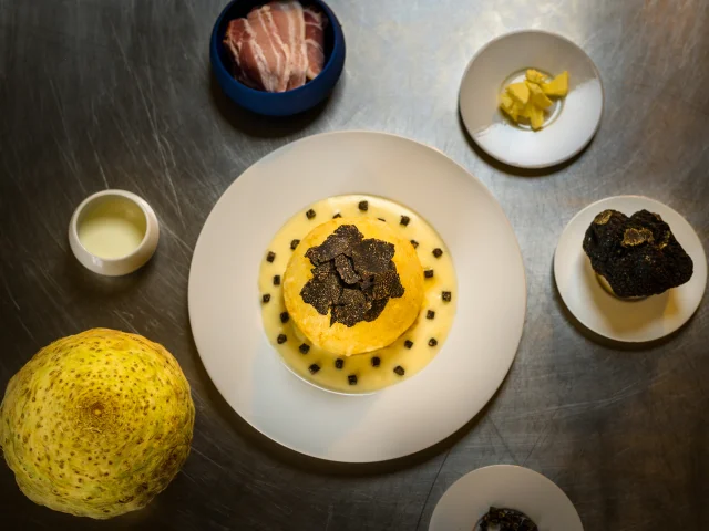 Chef Nicolas Gaulandeau - plat avec de la truffe