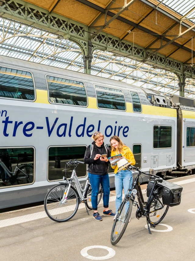 Bicicletas en la estación de Tours