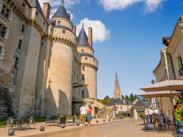 La ciudad y el castillo de Langeais.