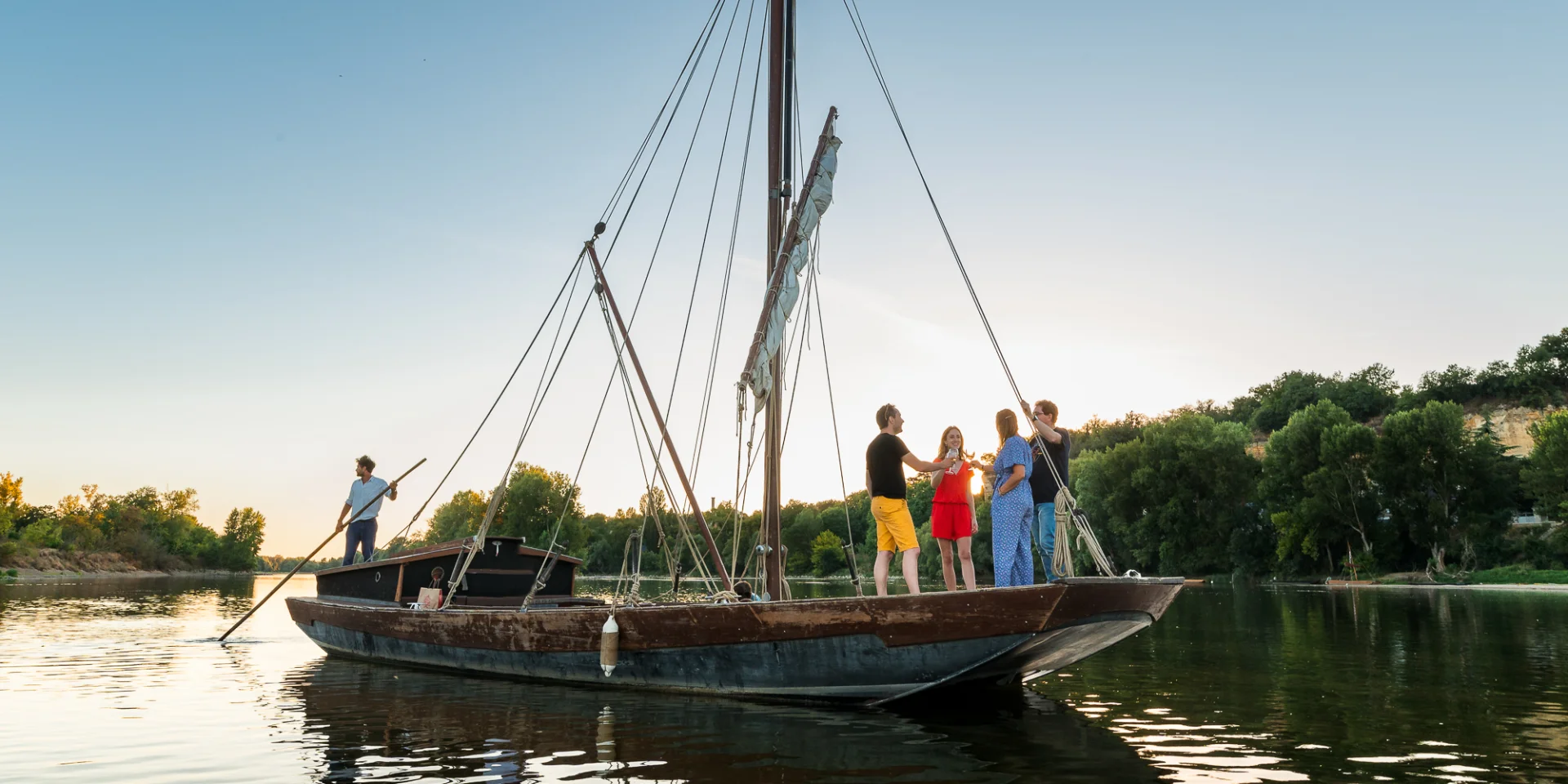 La Touraine Bateau la Rabouilleuse op de Loire