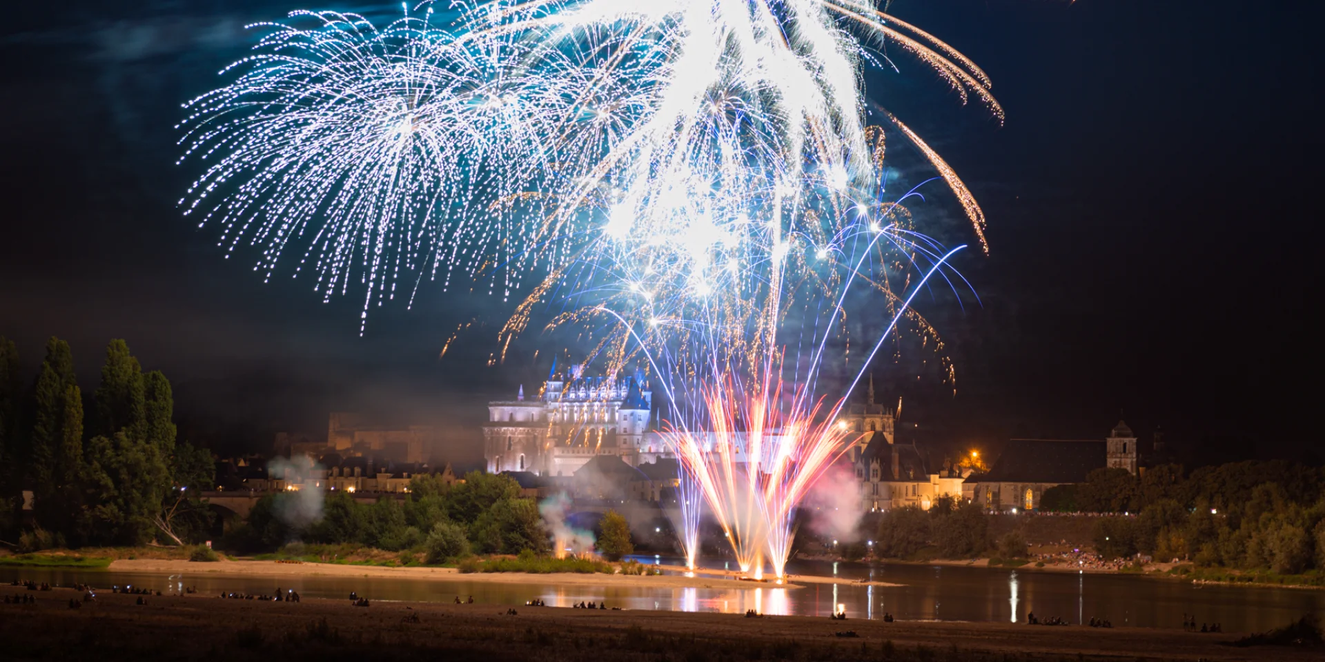 Vuurwerk in Amboise