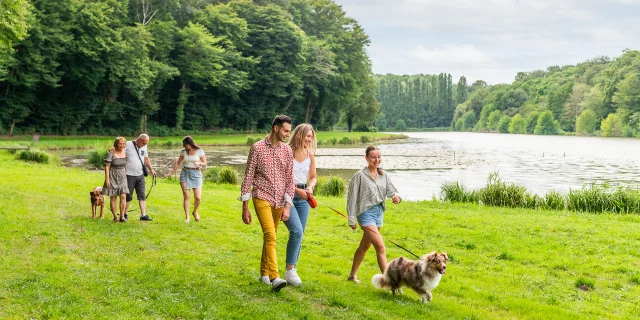 Etang Brossard Les Hermites Vacances avec son chien