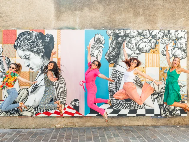 Ville de Tours street art groupe copines