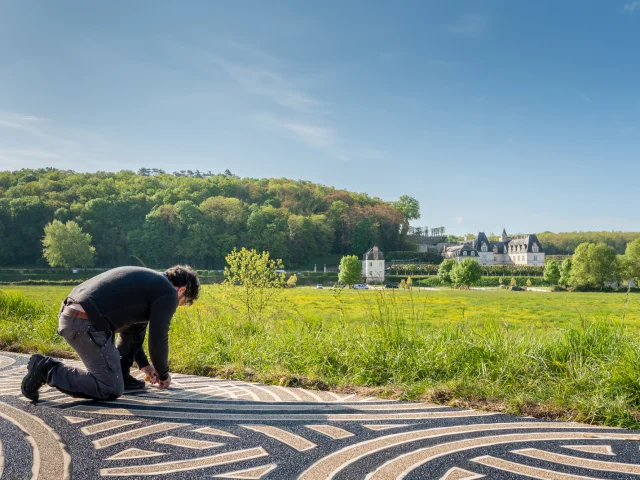 Loire à vélo Villandry œuvre de Jordane Saget