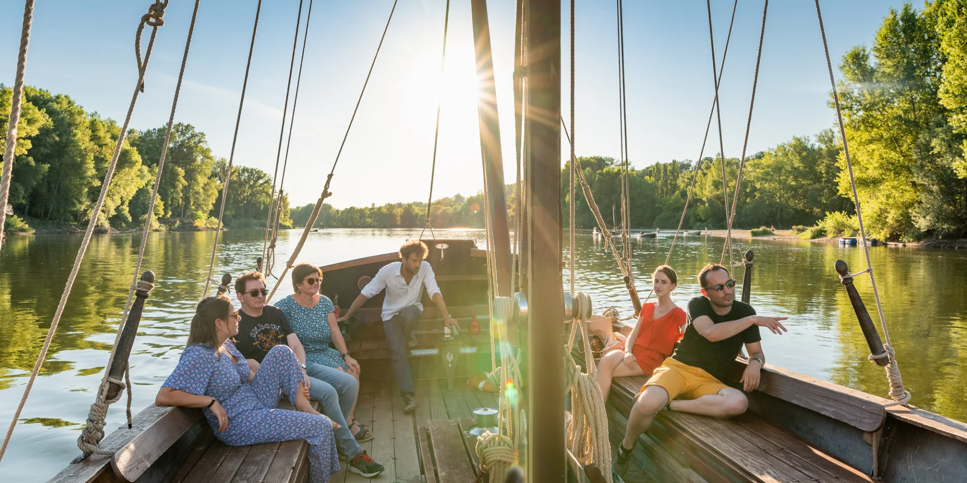 Balade en bateau sur la Loire avec la Rabouilleuse - Rochecorbon