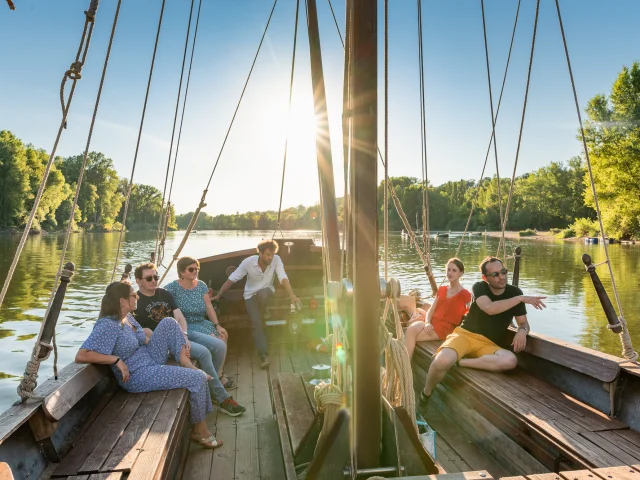 Balade en bateau sur la Loire avec la Rabouilleuse - Rochecorbon