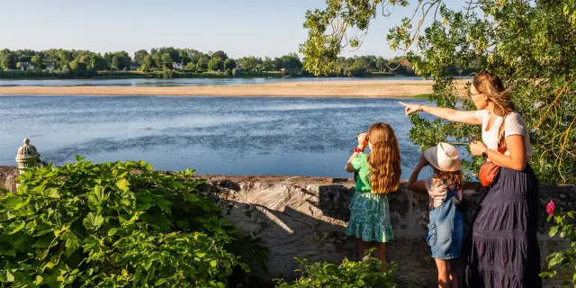 Vue sur la confluence Loire et Vienne à Candes-Saint-Martin