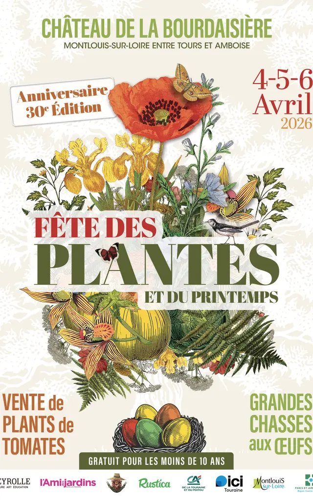 Fête des plantes et du printemps ce week-end au château de la Bourdaisiere.