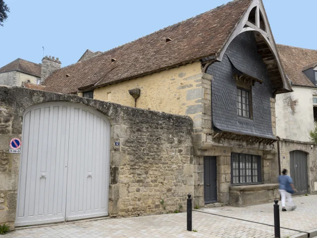 Vue extérieure de la maison à l'étal dans le quartier Saint-Léonard