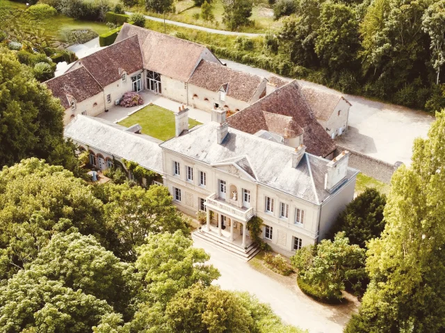 Vue aérienne du château des Requêtes
