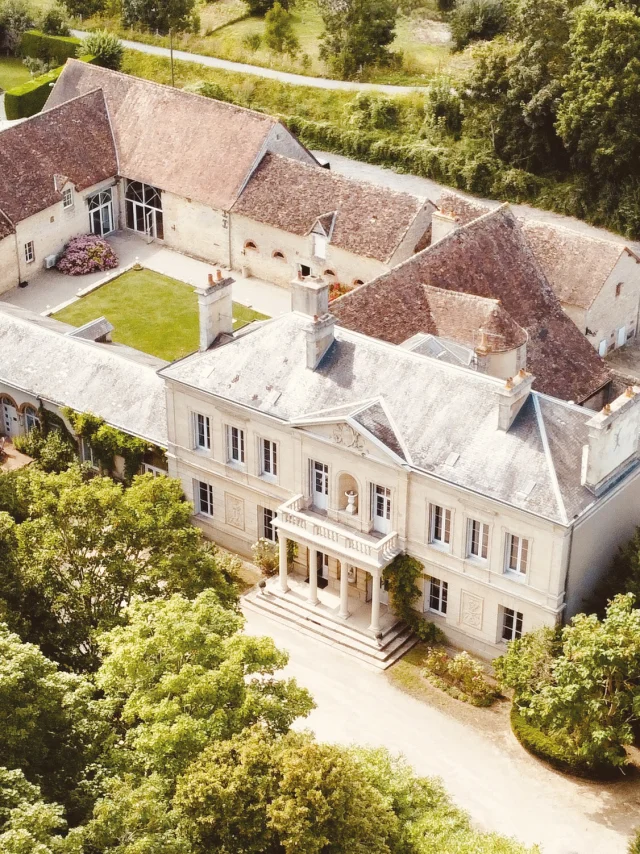 Vue aérienne du château des Requêtes