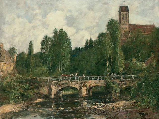 Tableau d'Eugène Boudin de Saint-Céneri