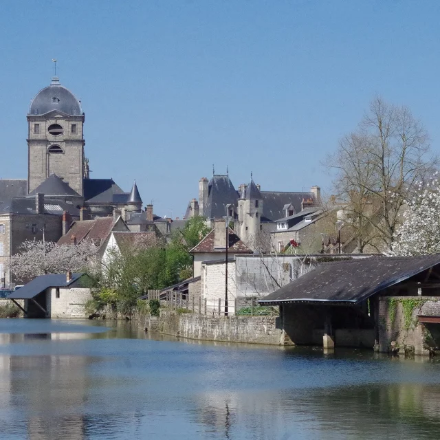 Vue sur Alençon et les bords de Sarthe