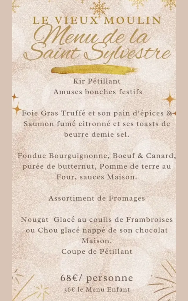 Menu 31 du vieux-moulin
