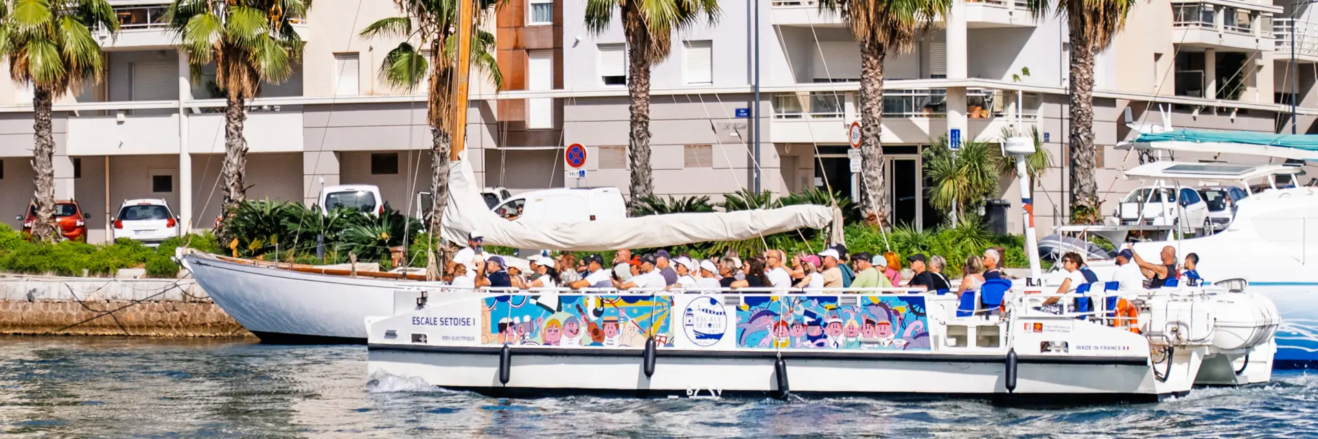 Escale sétoise, bateau de promenade