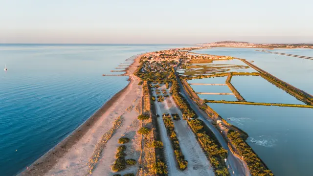 Frontignan au lever de soleil