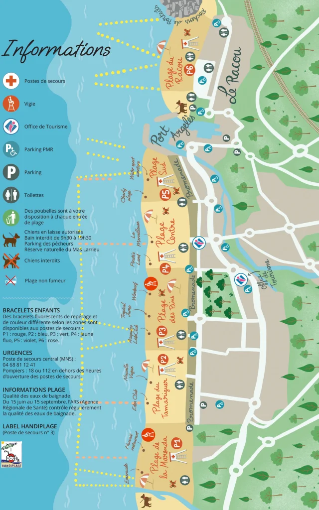 Karte Strände Argelessurmer 05 25