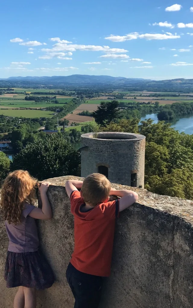 Vue depuis la tour octogonale du Château-fort de Trévoux