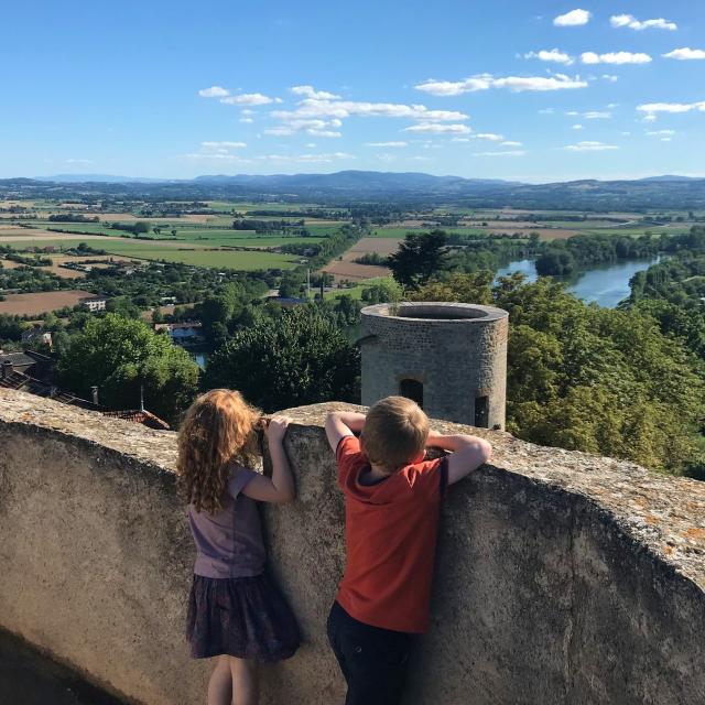 View from the octagonal tower of the Château-fort de Trévoux