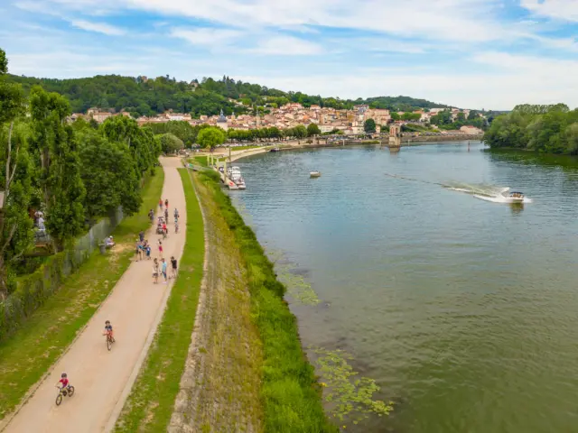 Balade sur la Voie Bleue à Trévoux