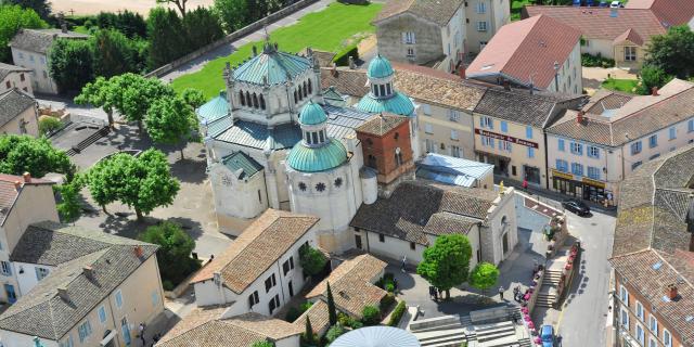 Vue aérienne d'Ars-sur-Formans