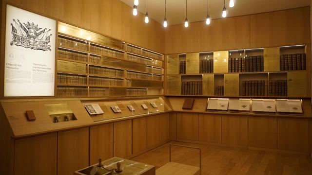 The dictionary room at the Musée Trévoux et ses Trésors