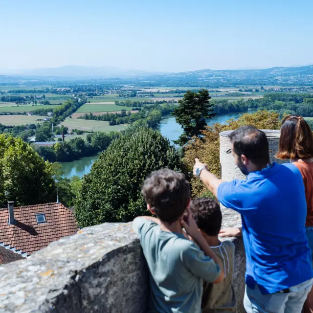 Panorama depuis la tour du Château-fort de Trévoux