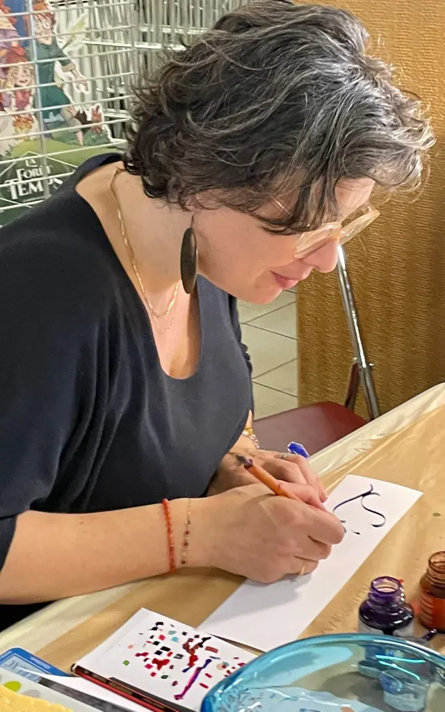 Caroline Morel, calligraphe
