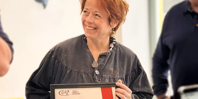 Emilie Sartelet, sculptrice sur pierre à Trévoux